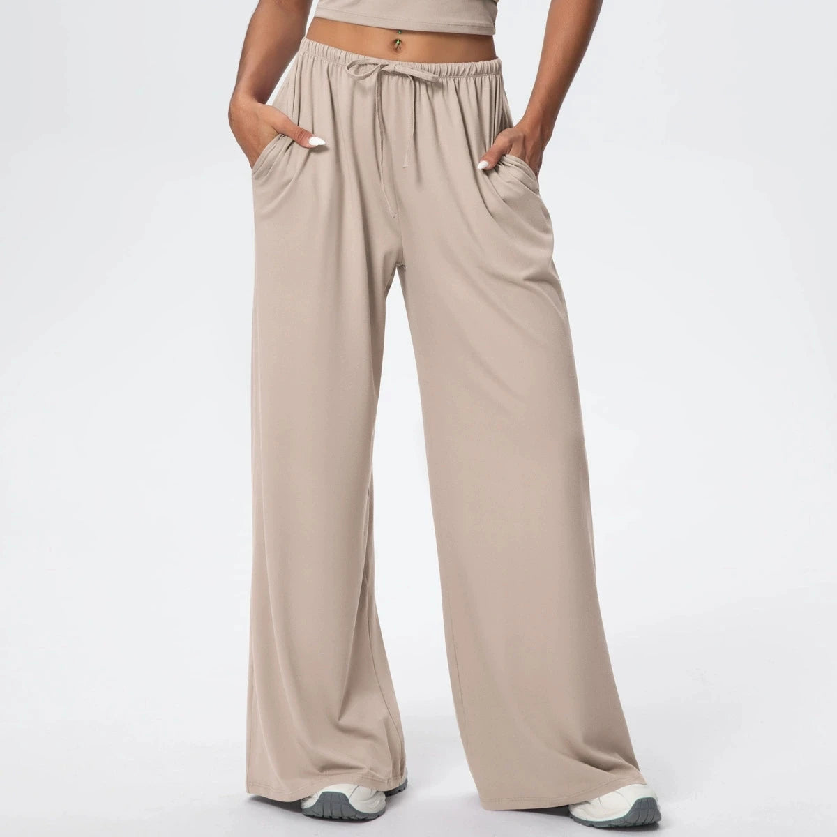 Side Pocket Loose And Casual Sports Pants