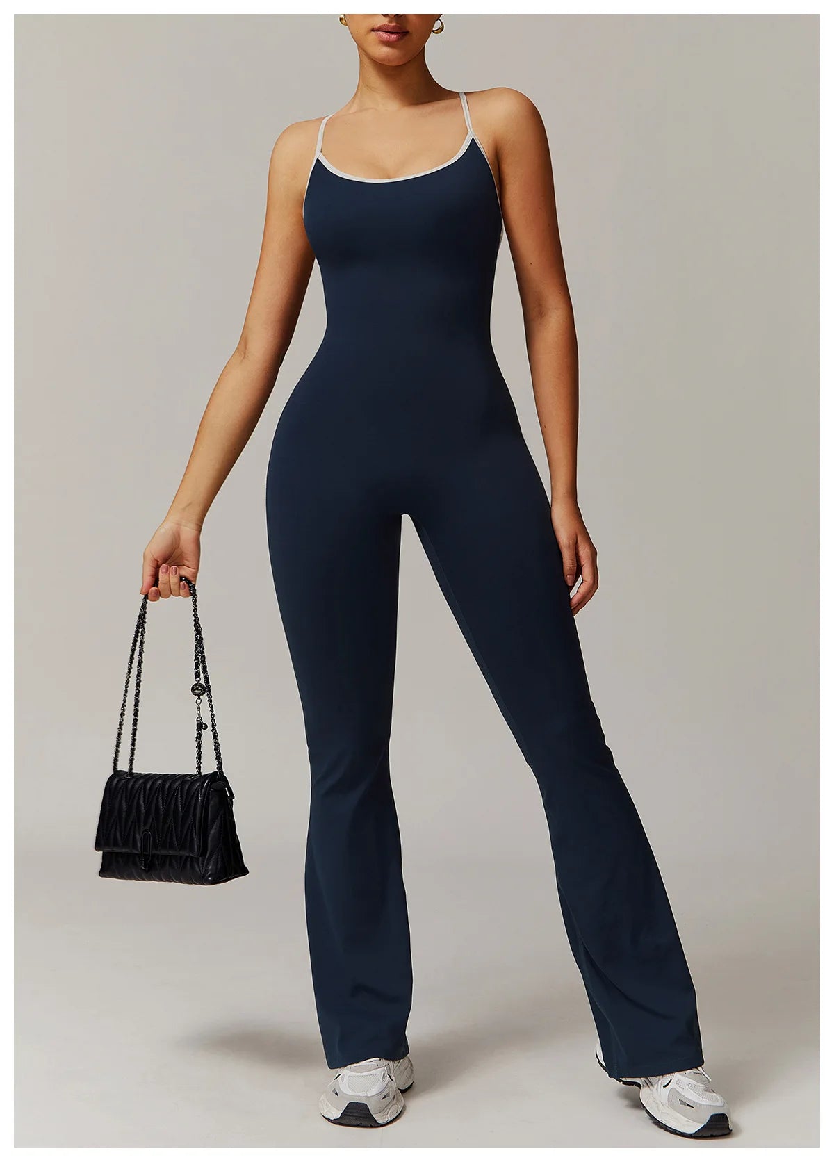 Yoga Set V Jumpsuit Gym Set Women