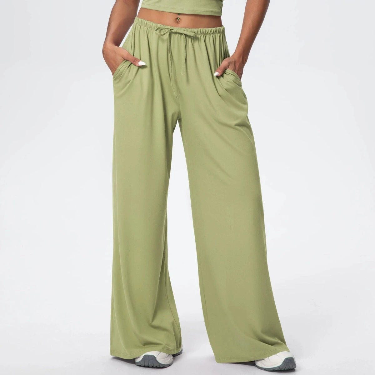 Side Pocket Loose And Casual Sports Pants