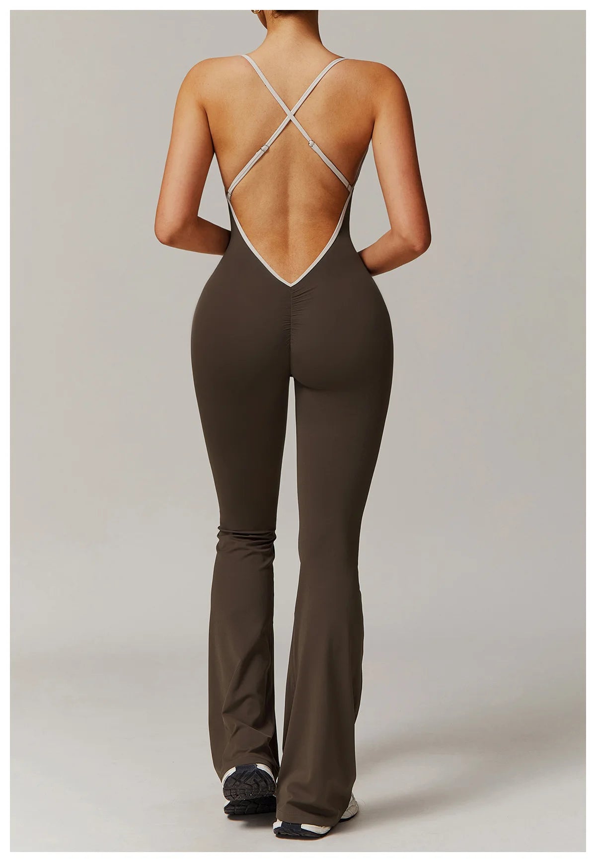 Yoga Set V Jumpsuit Gym Set Women