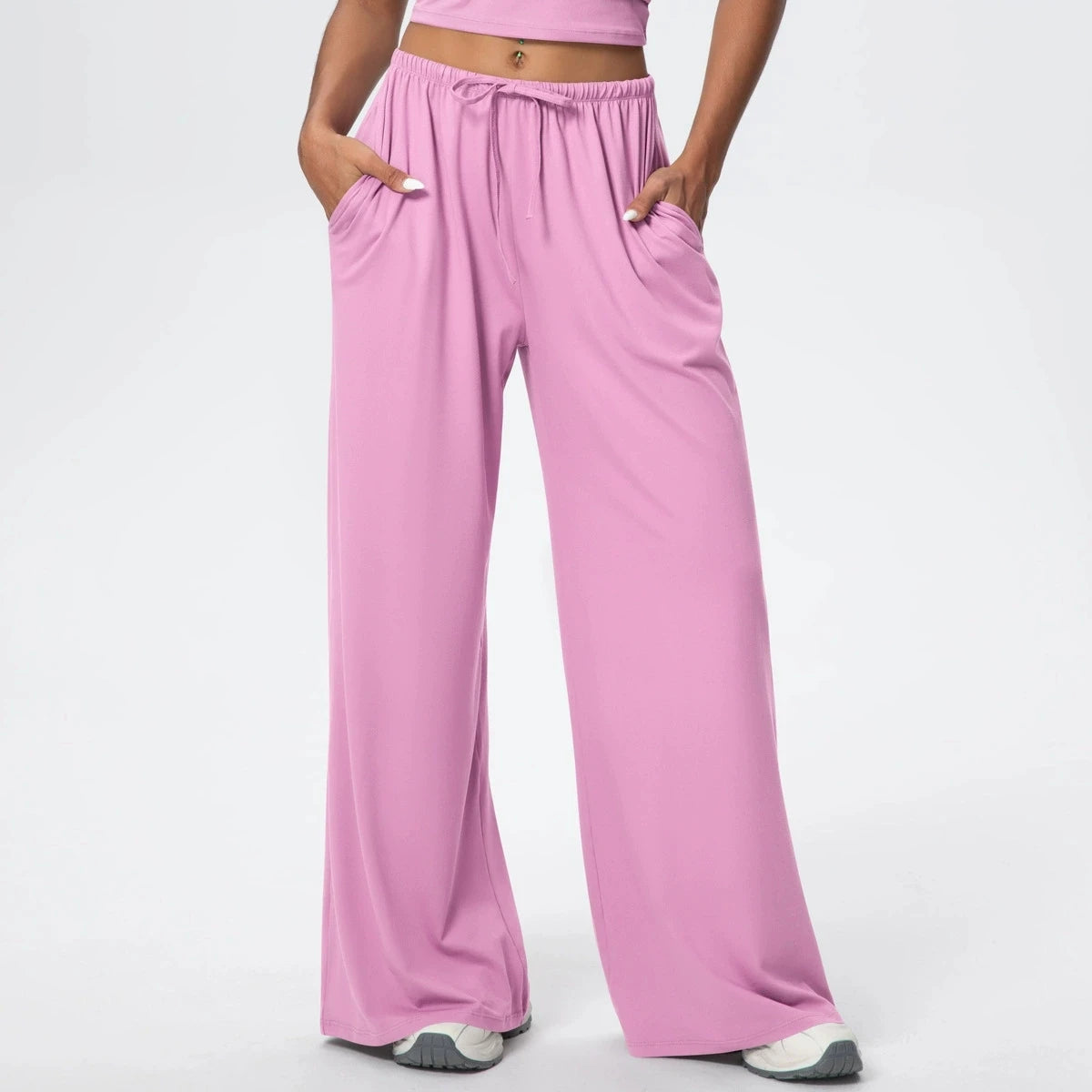 Side Pocket Loose And Casual Sports Pants