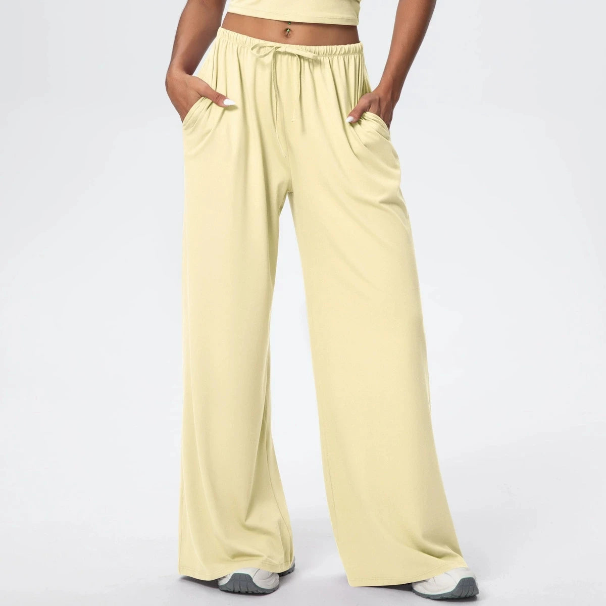 Side Pocket Loose And Casual Sports Pants