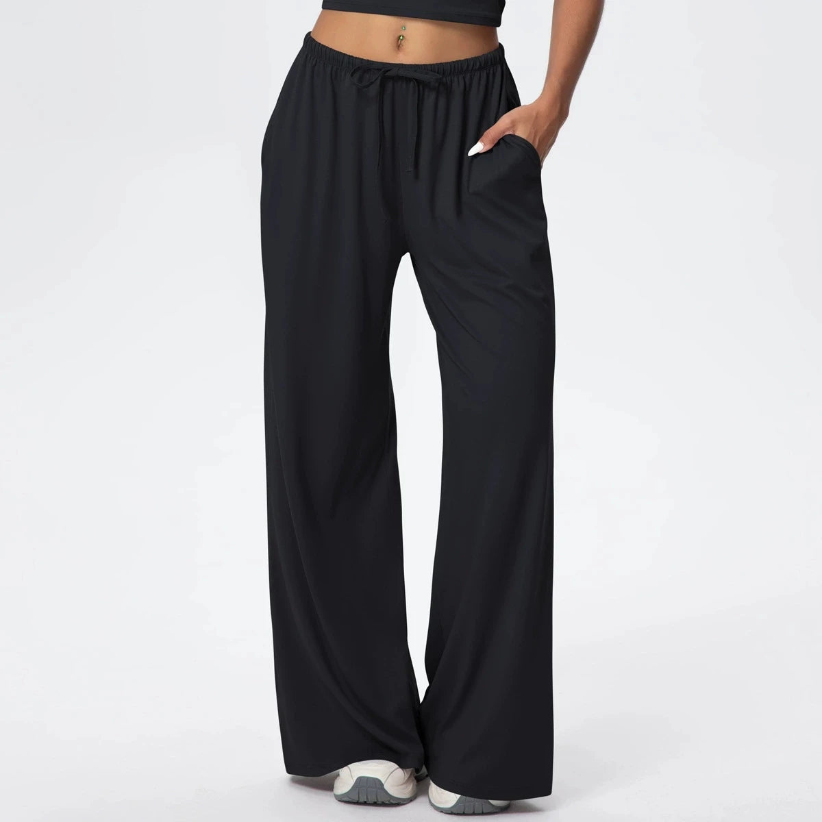 Side Pocket Loose And Casual Sports Pants
