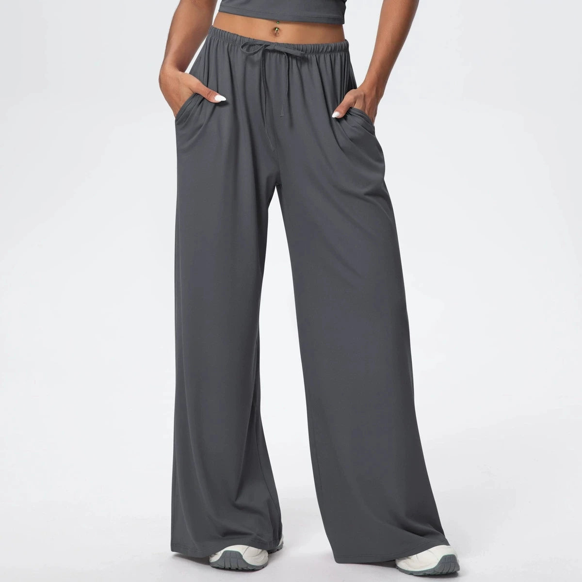Side Pocket Loose And Casual Sports Pants