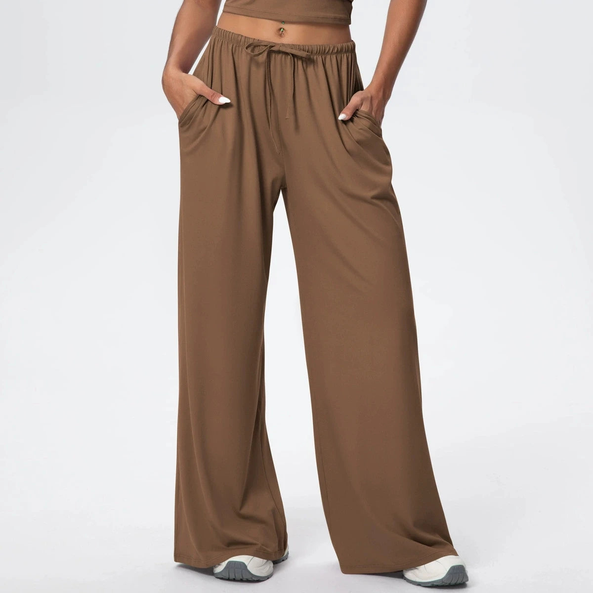 Side Pocket Loose And Casual Sports Pants